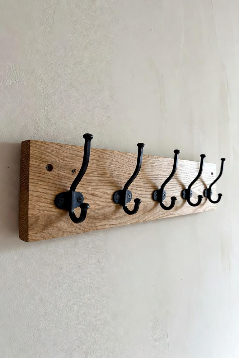 Reclaimed Oak Coat Rack
