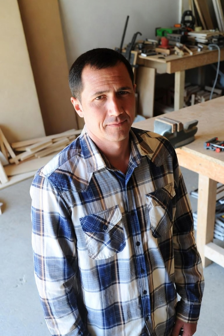 Jordan Warmath, owner of Warmath Woodworks