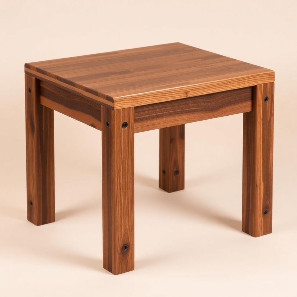 Stained Pine Side Table